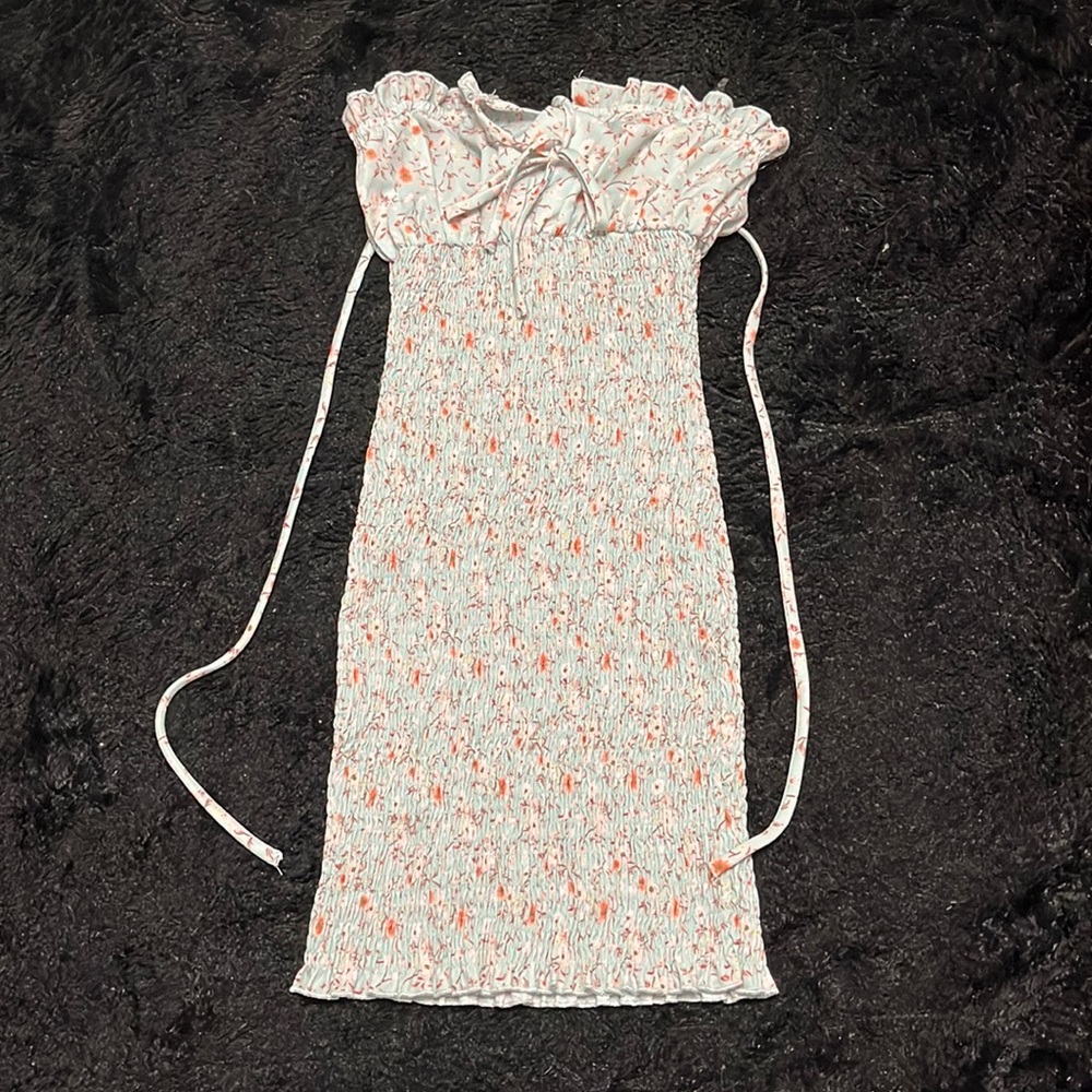 small windsor light blue floral dress